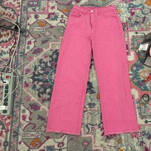 Pink jeans